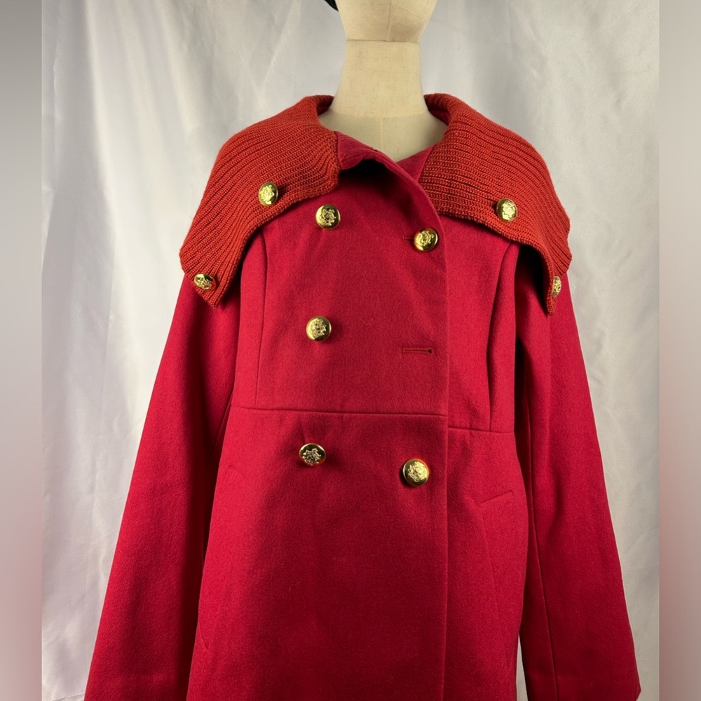 Red winter coat